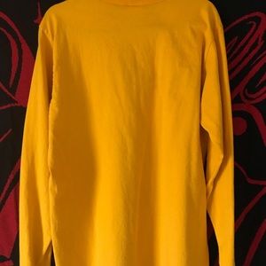 VINTAGE Champion Logo T Shirt 90s mens XL Yellow